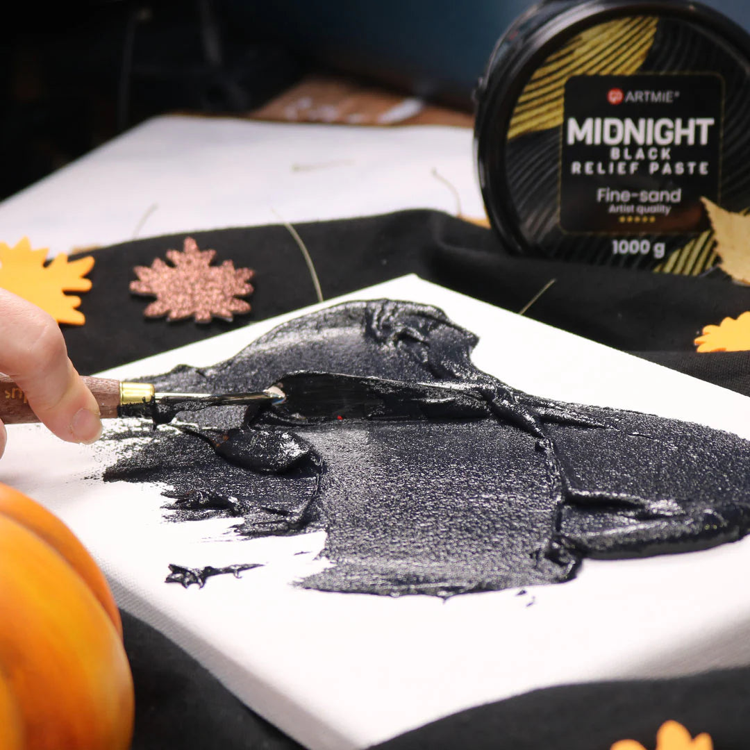 ARTMIE Midnight 3D Strukturpaste Schwarz | verschiedene Größen