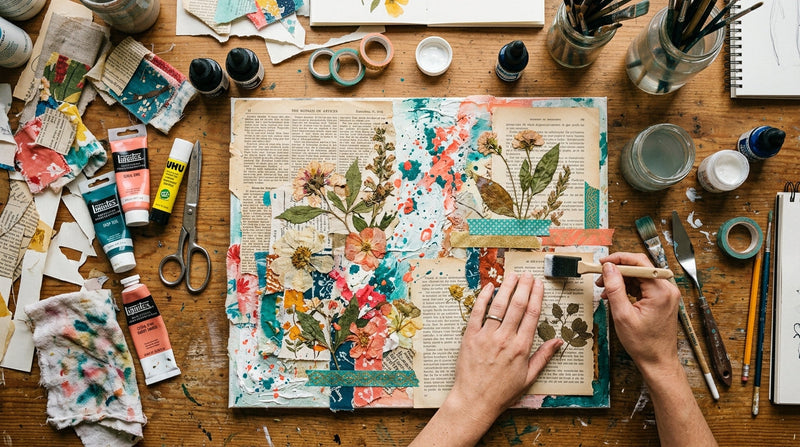 Mixed Media Guide: So kombinierst du Farben und Materialien