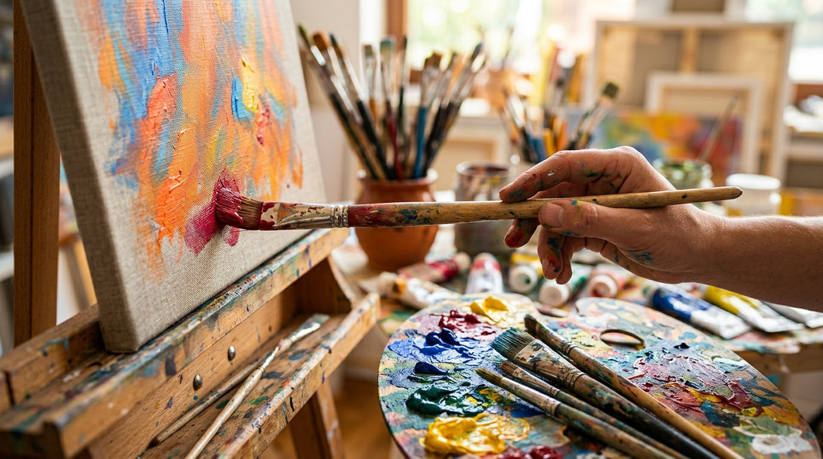 Using Acrylic Modeling Pastes in Painting
