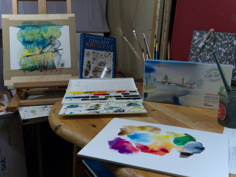 Haben Sie keine Angst vor Aquarell. Erste Eindrücke von White Nights Aquarellfarben