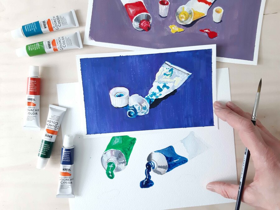 ARTMIE — Kako slikati z gvaš barvami