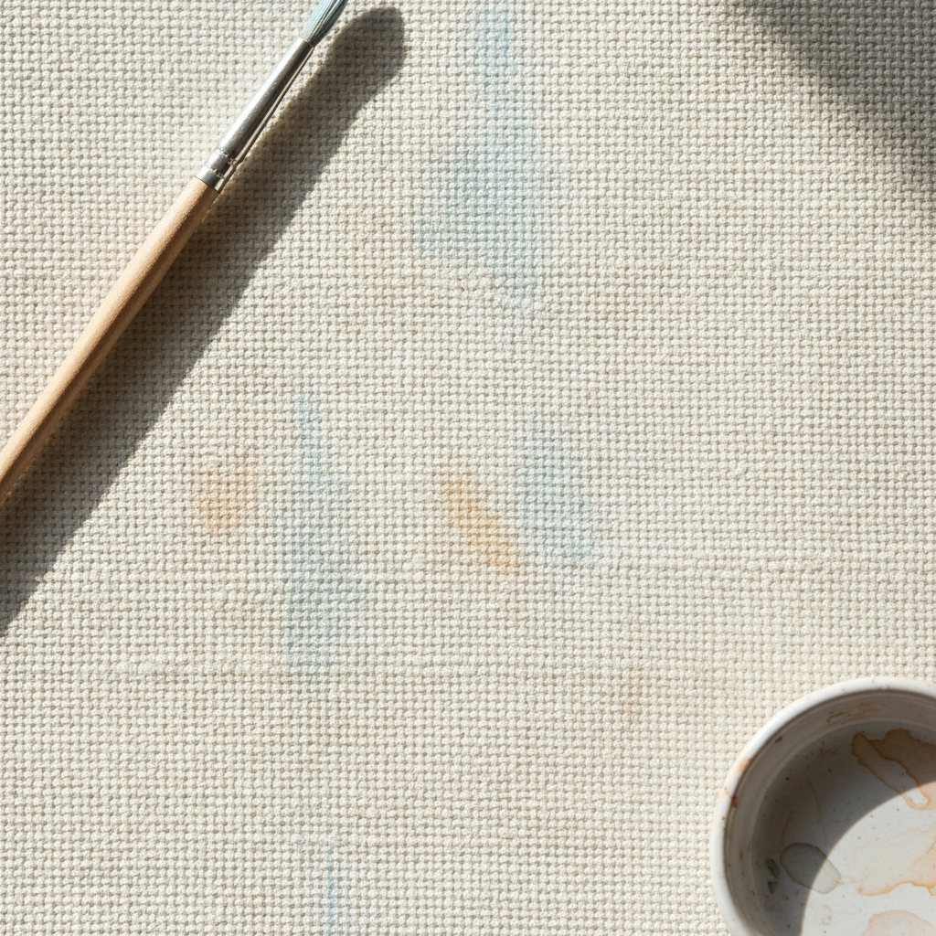 close up of canvas fabric texture