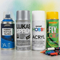 Sprühfarben und Marker