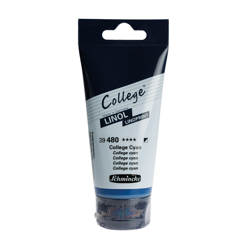 Schmincke College Linol Linoldruckfarbe 75 ml – 480 College Cyan