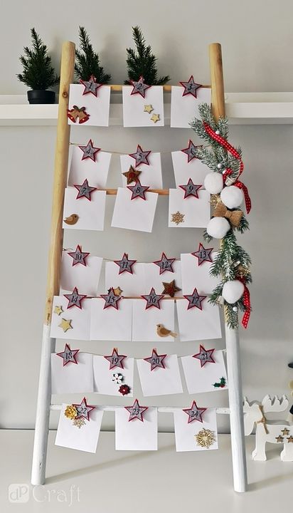 12er-Set 3D-Glitzer-Weihnachtsaufkleber | Weihnachtsrose — Bild 3