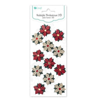 12er-Set 3D-Glitzer-Weihnachtsaufkleber | Weihnachtsrose — Bild 9