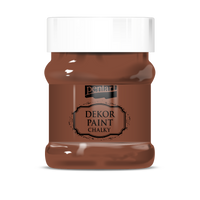 Dekorative Kreidefarbe Chalky Pentart - 230 ml – brown
