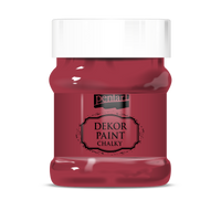 Dekorative Kreidefarbe Chalky Pentart - 230 ml – cardinal-red