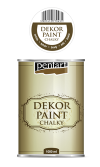 dekor paint chalky 1000 ml – Weiß