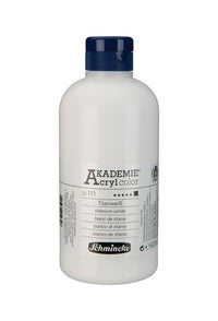 Schmincke AKADEMIE Acryl color Acrylfarbe 500 ml – 111 Titanweiß