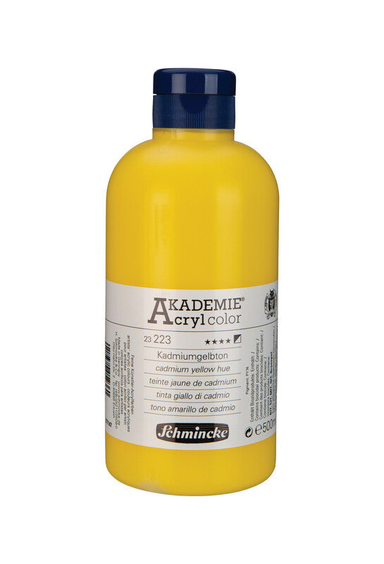 Schmincke AKADEMIE Acryl color Acrylfarbe 500 ml – 223 Kadmiumgelb imit.
