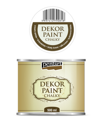 Pentart Chalky Dekorationsfarbe 500 ml – cream