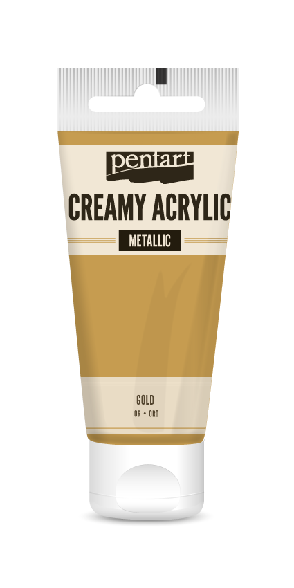 creamy acrylic metallic 60 ml – Gold