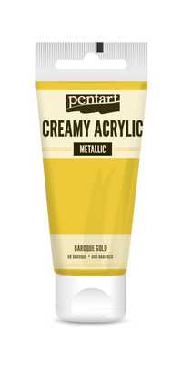 creamy acrylic metallic 60 ml – Barockgold