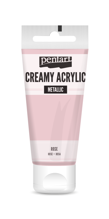 creamy acrylic metallic 60 ml – Rosa
