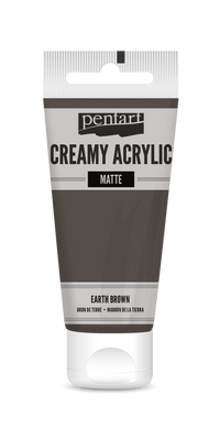 Pentart cremige Acrylfarbe matt 60 ml – earth brown