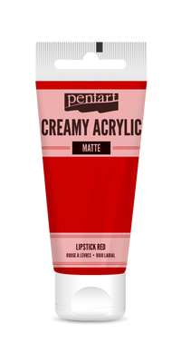 Pentart cremige Acrylfarbe matt 60 ml – lipstick red