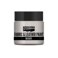 delicate fabric & leather paint 50 ml – Silber