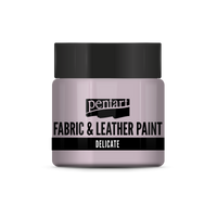 delicate fabric & leather paint 50 ml – Violettliches Silber