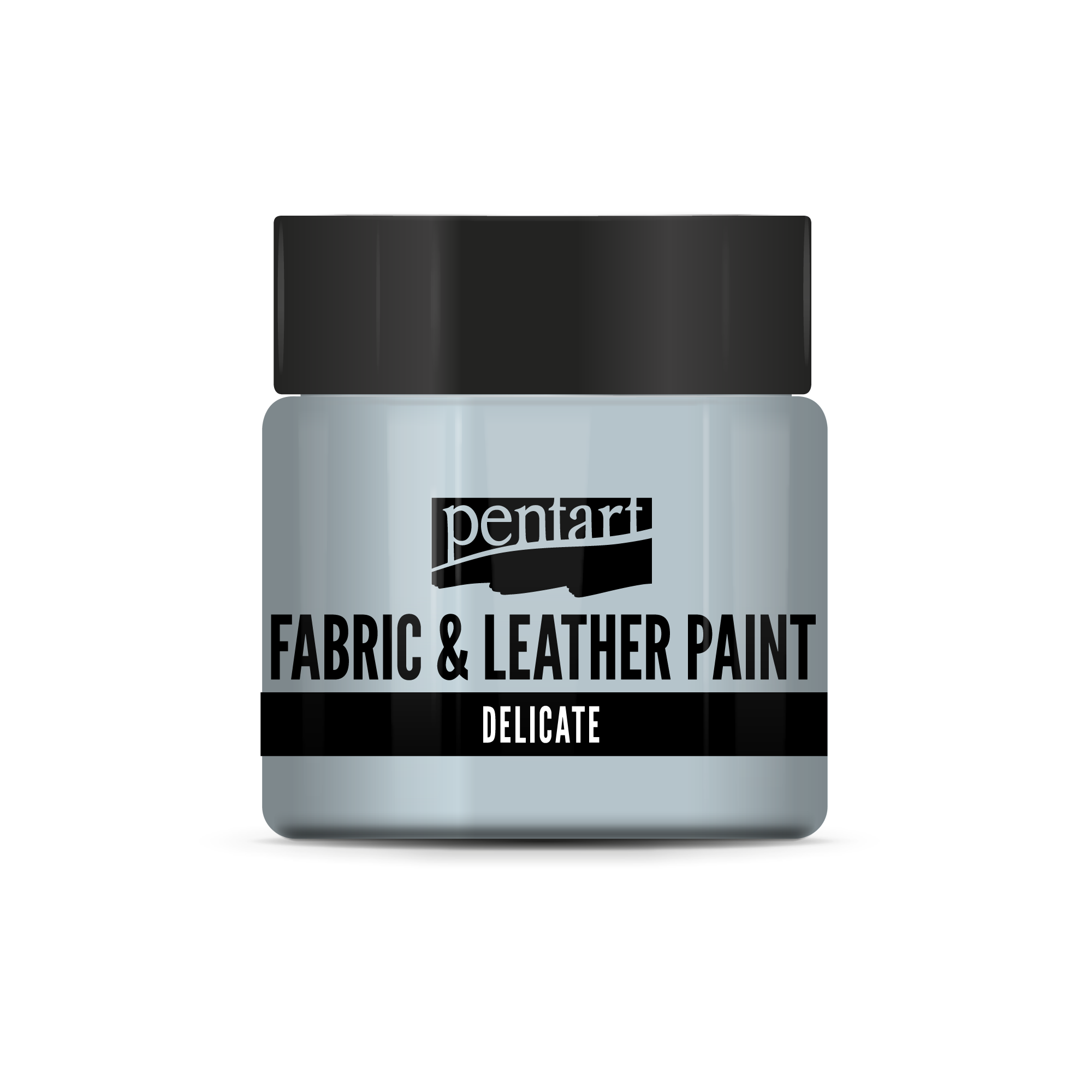 delicate fabric & leather paint 50 ml – Bläuliches Silber
