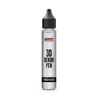 Pentart 3D Decor pen Glitzer-Dekorationsstift 30 ml Silber