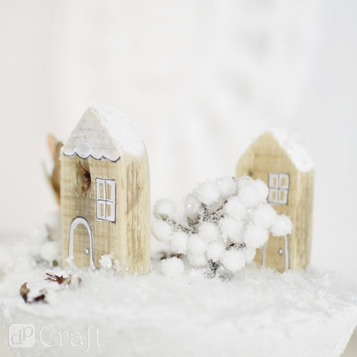 3D Deko-Zweige mit weißen Beeren 4 Stück — Bild 4