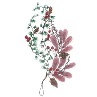 3D Dekorativer Weihnachtszweig — Bild 1
