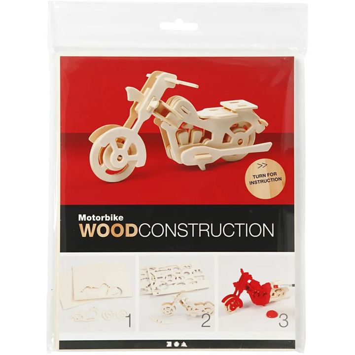 3D Holzmodell Motorrad — Bild 3