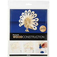 3D Holzpfau Modell — Bild 1
