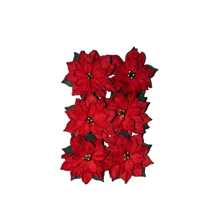 3D Papierblumen | Weihnachtsrose 6 Stück — Bild 6