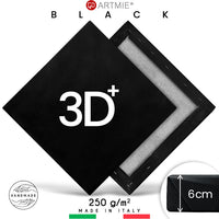 3D+ Schwarze Leinwand PROFI auf Keilrahmen | verschiedene Größen — Bild 18