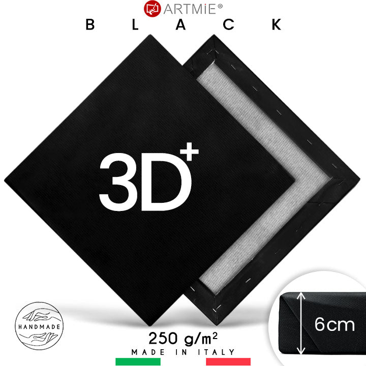 3D+ Schwarze Leinwand PROFI auf Keilrahmen | verschiedene Größen — Bild 18