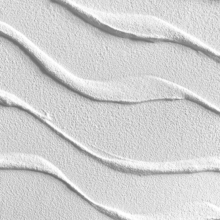 Detail der welligen Reliefstruktur aus der 3D Strukturpaste ARTMIE — feinkörnige matte Oberfläche