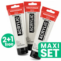 3er-Set Acrylfarben Amsterdam - 2 + 1 gratis | Titanweiß — Bild 3