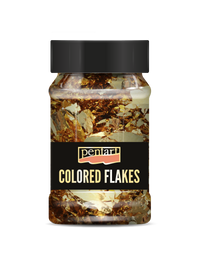 Pentart Metallic-Folienflocken 100 ml – baroque gold