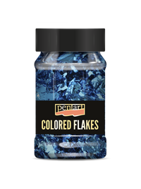 Pentart Metallic-Folienflocken 100 ml – blue