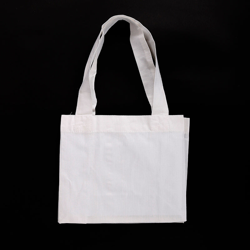 Weiße Baumwolltasche – 23,5 x 9 x 19 cm