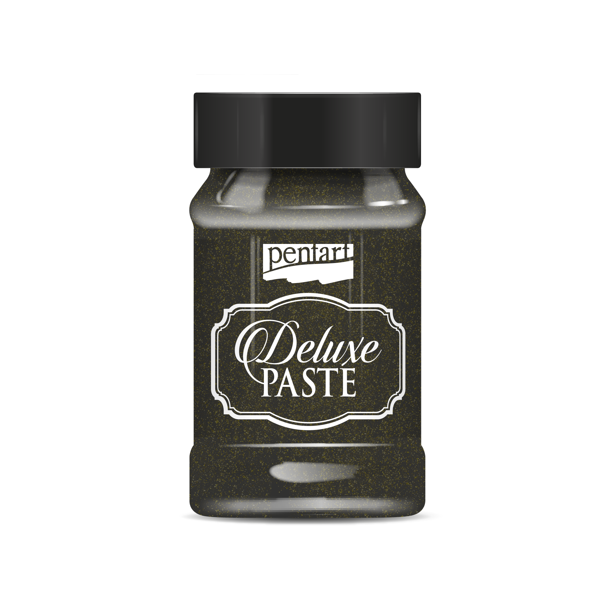 Pentart Deluxe Paste 3D-Effektpaste 100 ml – Schwarz-Gold