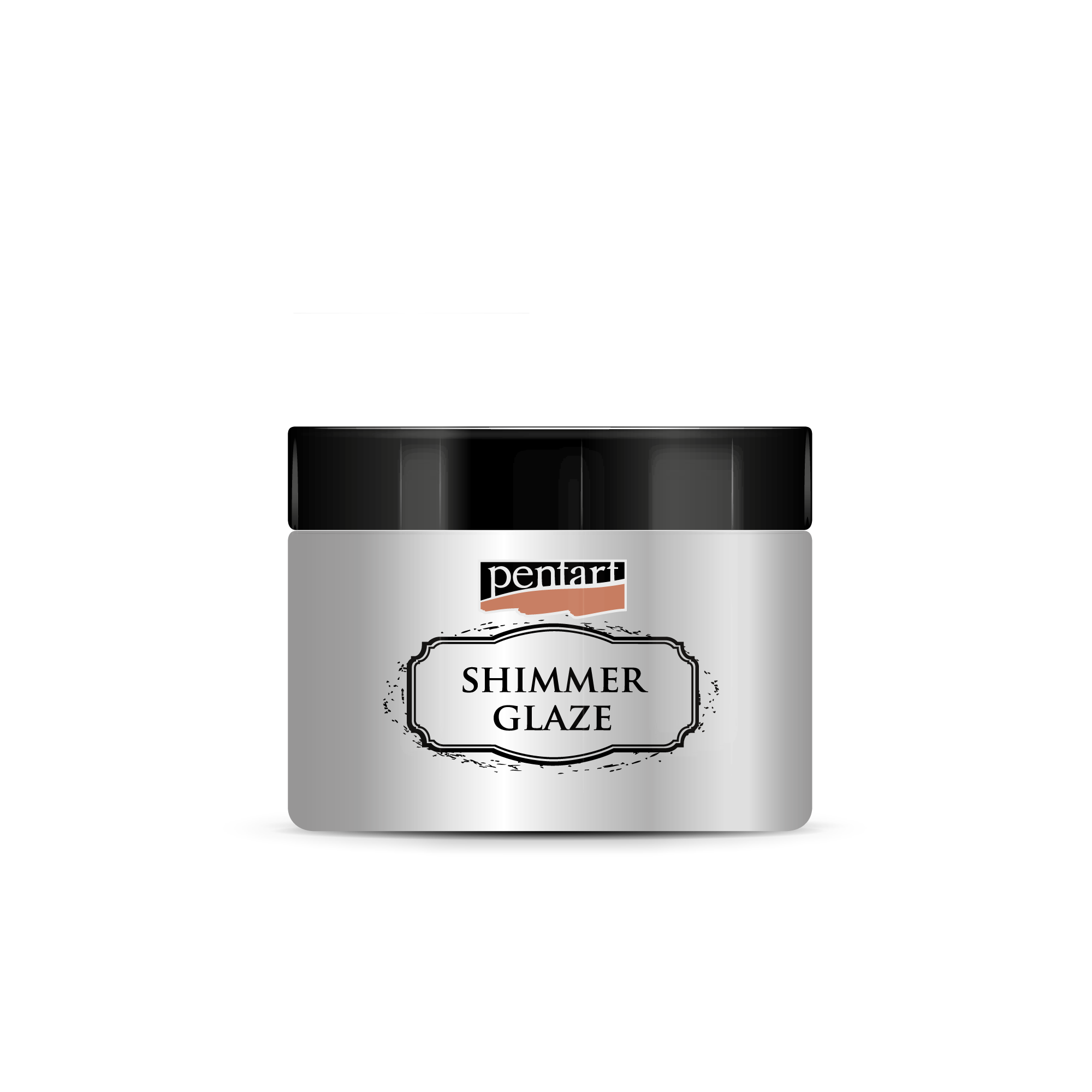 Glitzerglasur Pentart Junior Paints Shimmer Glaze 150 ml – Silber