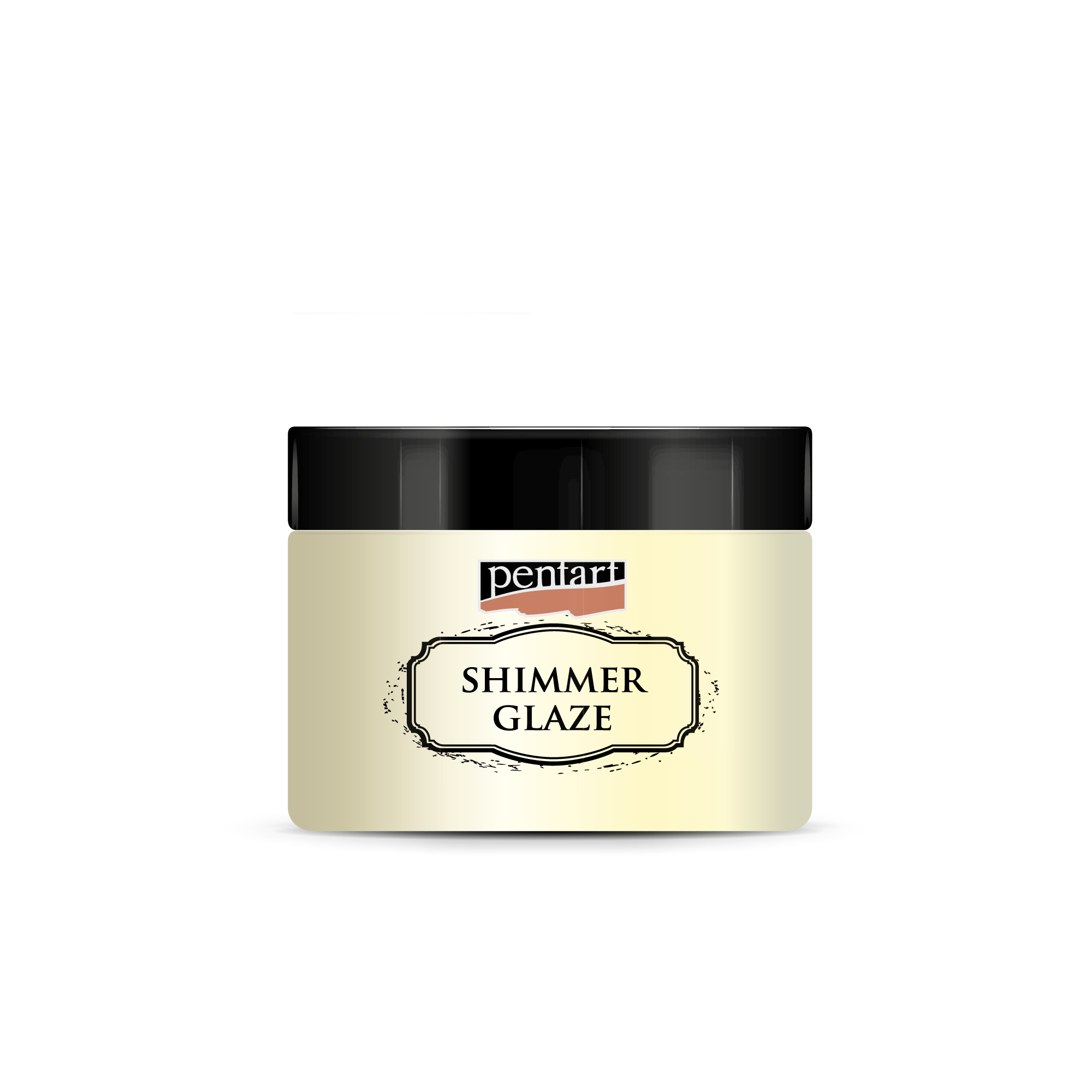 Glitzerglasur Pentart Junior Paints Shimmer Glaze 150 ml – Perlweiß