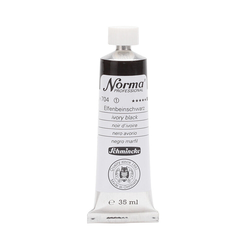 Schmincke Norma Professional Ölfarben 35 ml – 704 Elfenbeinschwarz