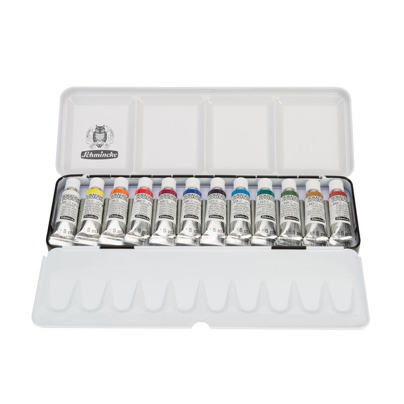 Schmincke HORADAM Gouachefarben im Metallkasten, 12 x 5 ml