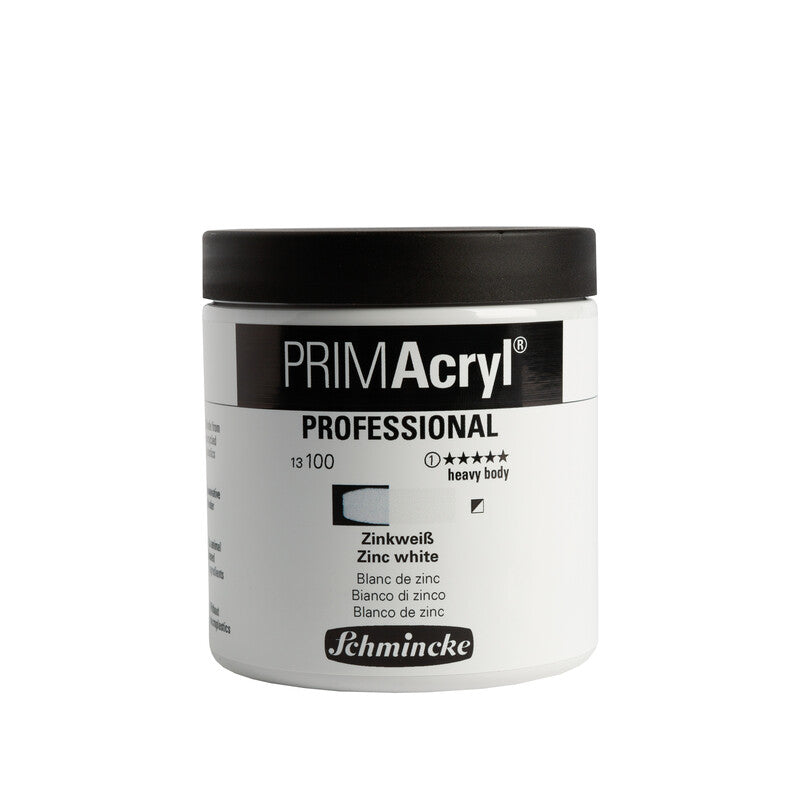 Schmincke PRIMAcryl Professional Acrylfarben 237 ml – 100 Zinkweiß