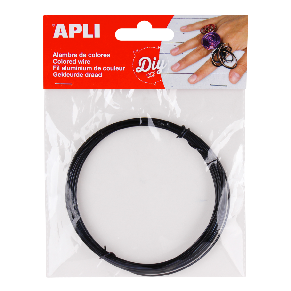 Modellierdraht APLI 1,5 mm × 5 m – Schwarz