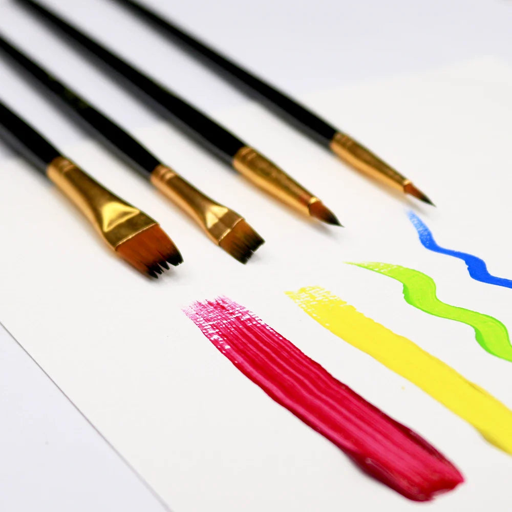 ARTMIE Synthetikpinsel-Set – Für Acryl, Aquarell und Ölmalerei