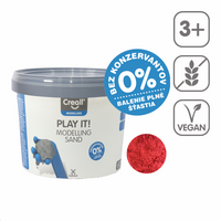 Modelliersand Creall Play it! 750 g im Eimer – Rot