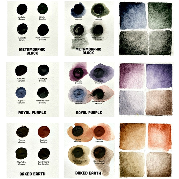 DANIEL SMITH Aquarellkarten mit Punkten MINERAL MARVELS – Detailansicht 3 | ARTMIE