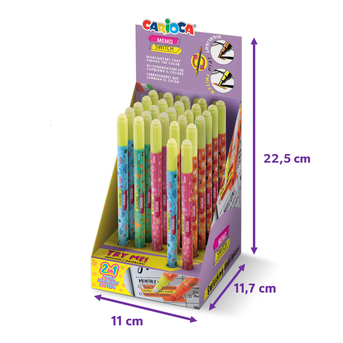Carioca Textmarker Memo Farbmix