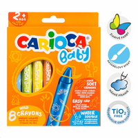 Carioca Wachsmalstifte Baby Wild 2+, 8 Stk.