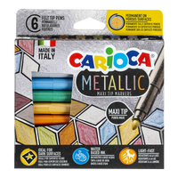 Carioca Filzstifte Metallic, Spitze, Farbmix